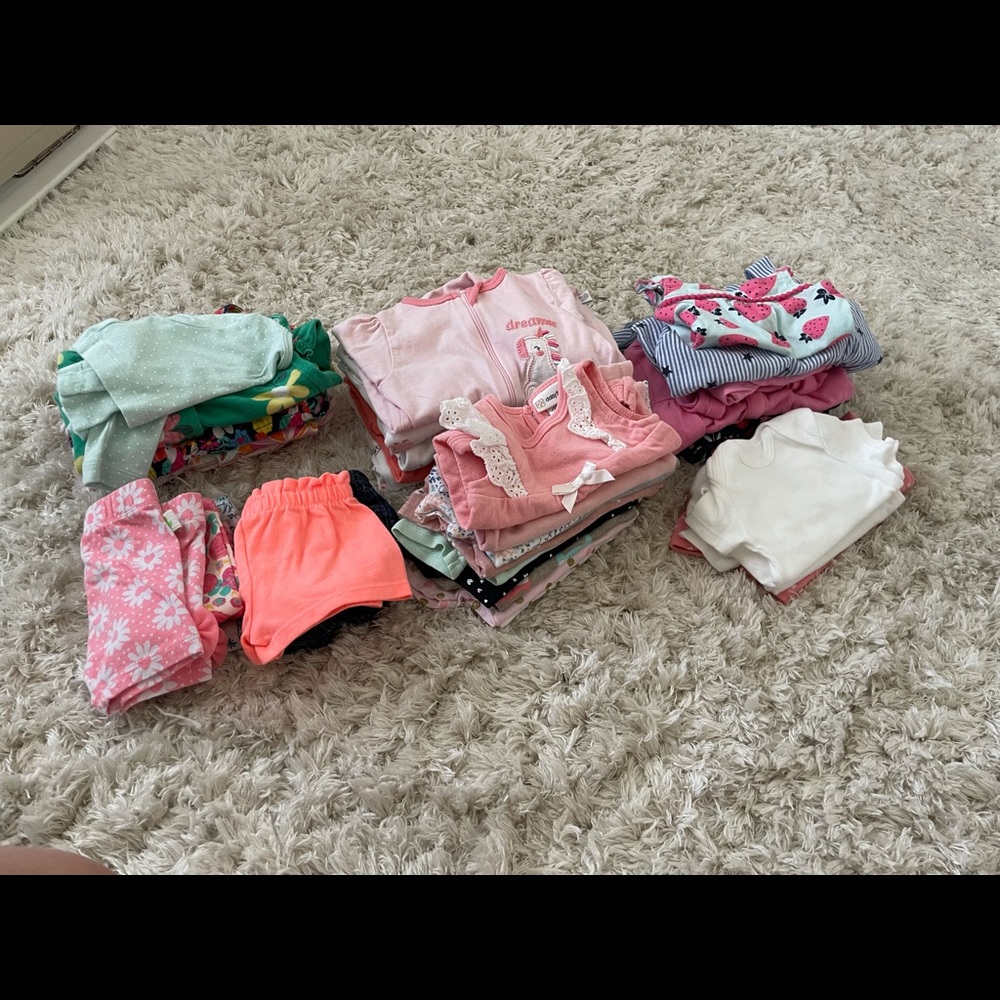 Huge lot baby girl clothes